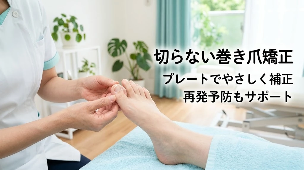 切らない巻き爪矯正と再発予防の考え方を伝える横須賀市向け画像