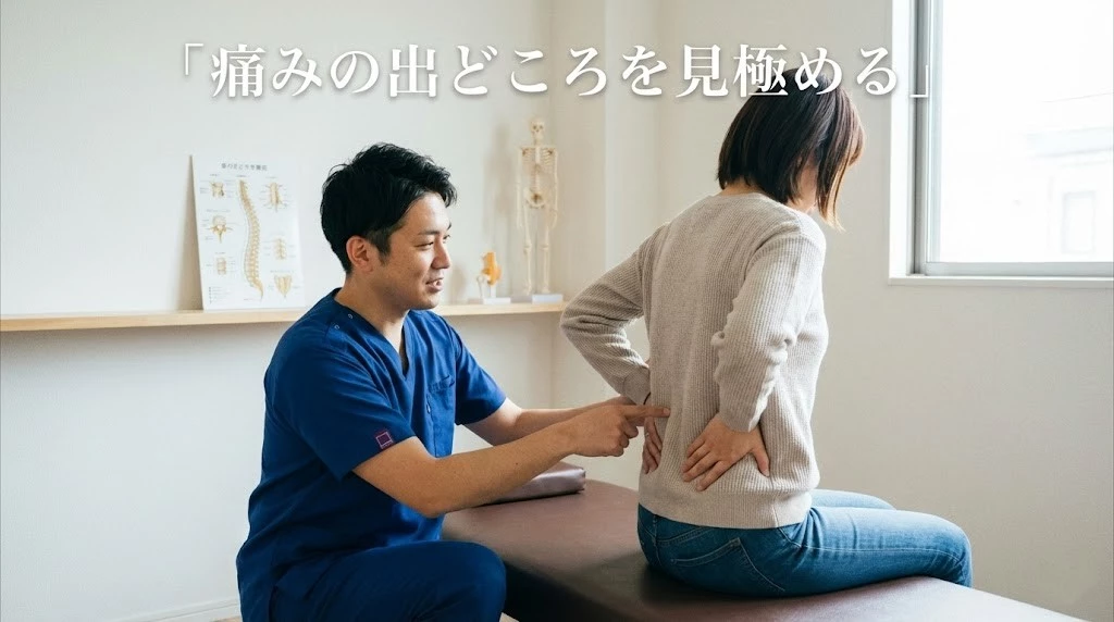 横須賀市　鍼灸整骨院ひまわり　腰痛施術で大切な3つのポイント