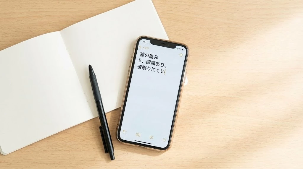 横須賀市 交通事故 症状メモと通院記録の付け方