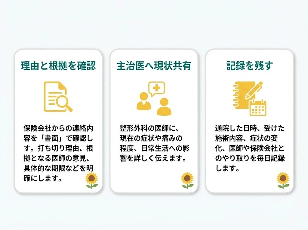 打ち切り連絡を受けたときの初動3ステップ