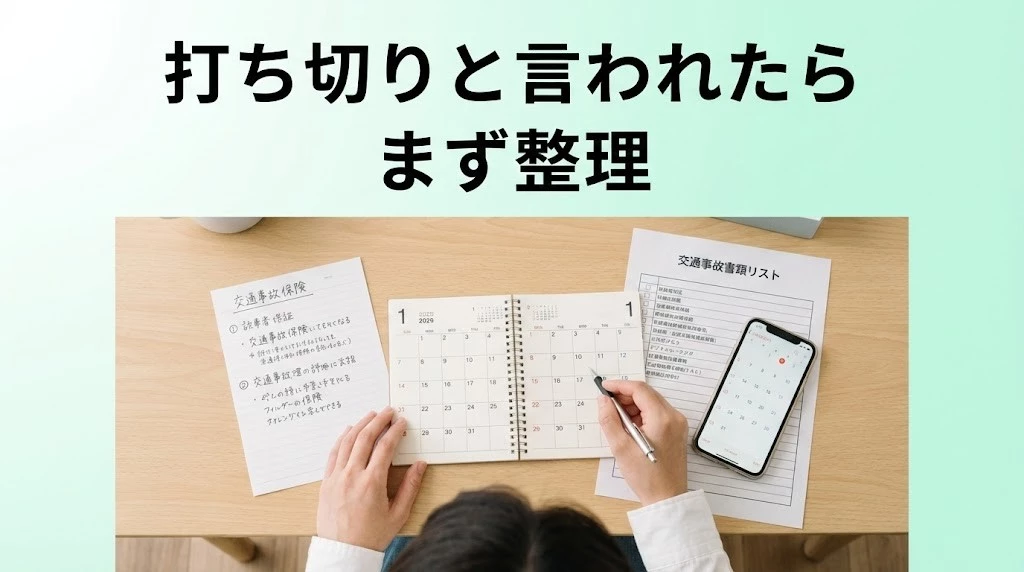 横須賀市 交通事故施術費の打ち切りに悩む方へ 交渉の整理ポイント
