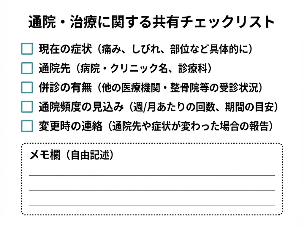 保険会社へ伝える要点 交通事故むちうち 横須賀市