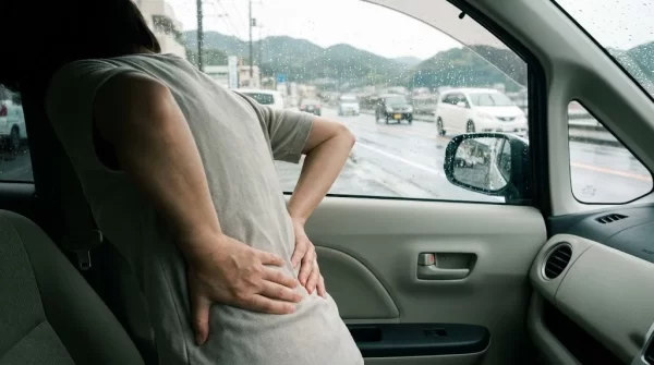 横須賀市で交通事故後の腰痛に不安を感じる方のイメージ