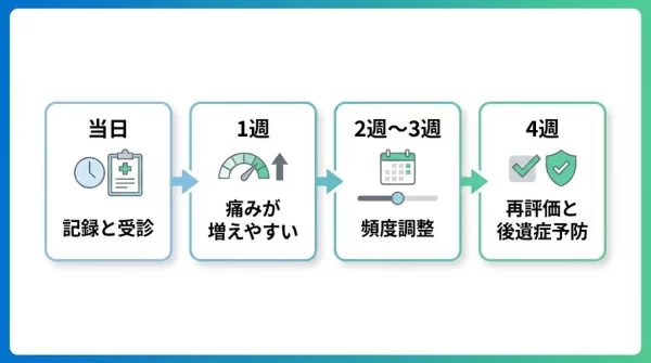 横須賀市の追突事故の通院例 当日から4週の流れと目安 鍼灸整骨院ひまわり北久里浜院・衣笠院