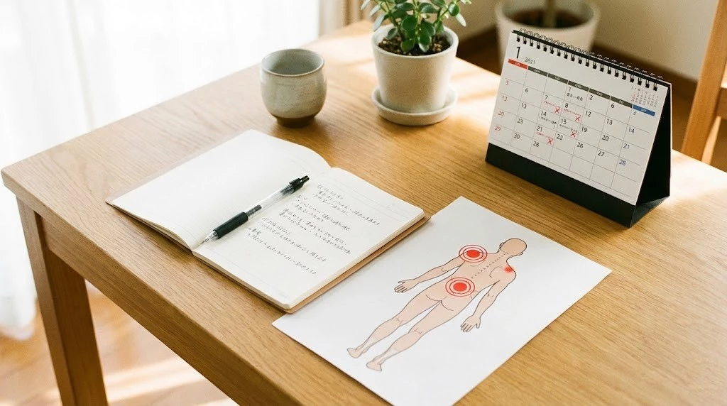 横須賀市の整骨院で初回相談から施術計画を立てる流れのイメージ画像