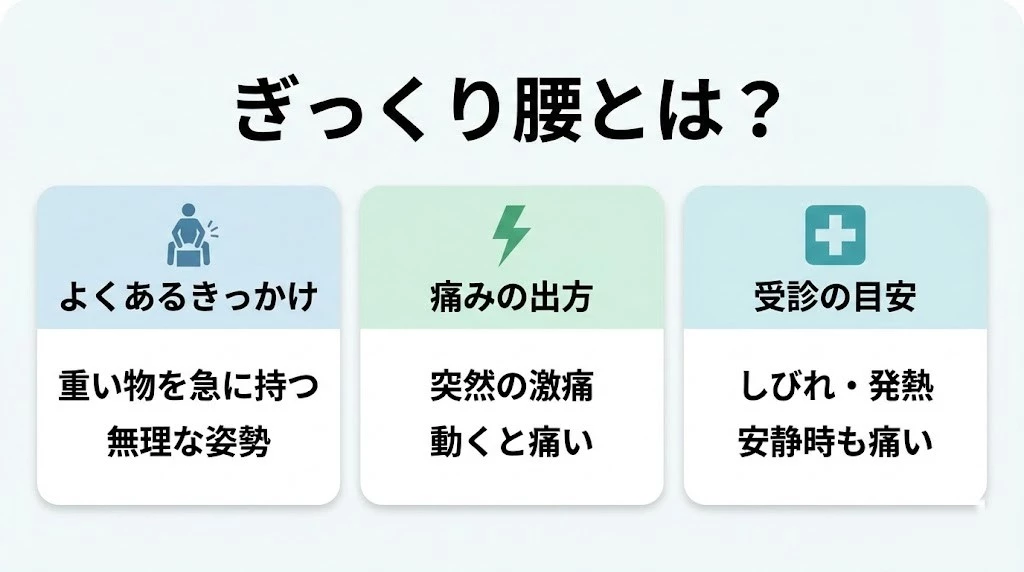 横須賀市 ぎっくり腰とは 原因と特徴をまとめたヒーロー画像