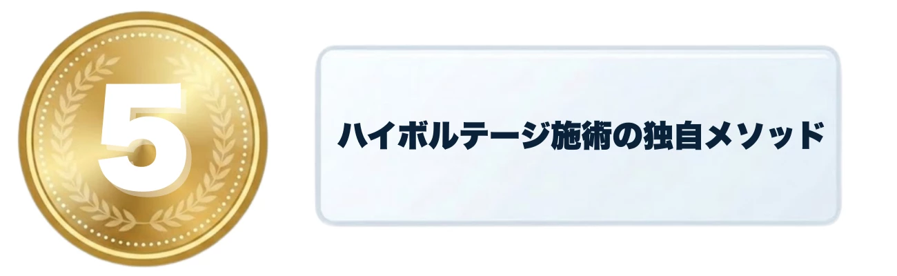 ハイボルテージ独自メソッドの理由バナー