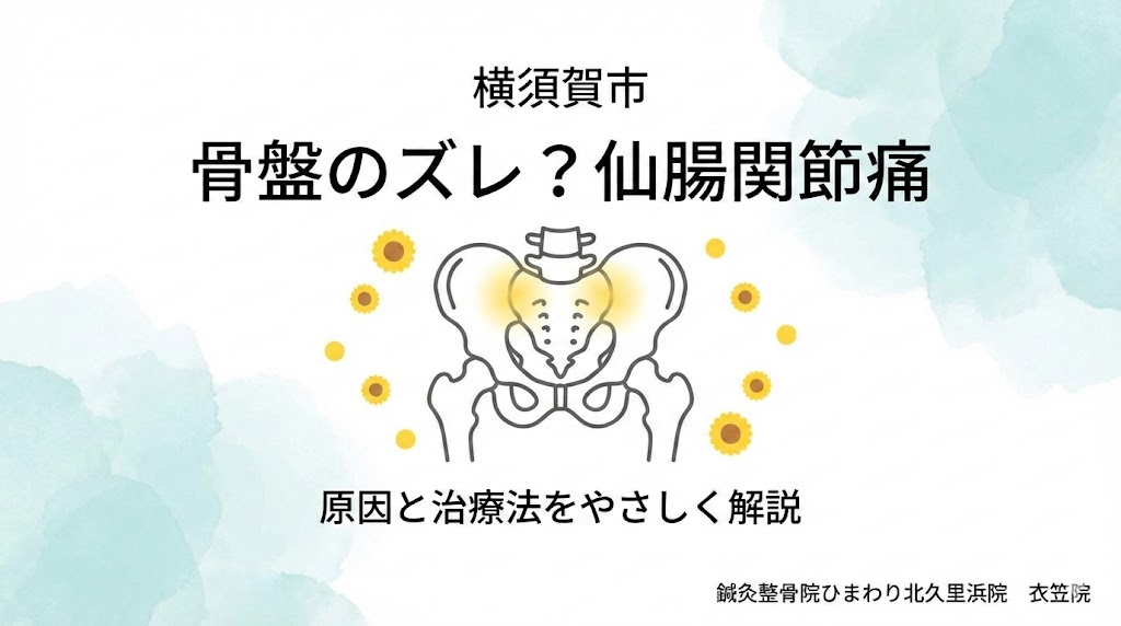 横須賀市で骨盤のズレのように感じる痛みと仙腸関節痛の原因と治療法を解説するアイキャッチ画像