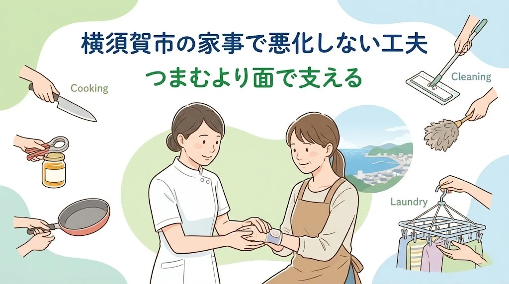 横須賀市で母指ＣＭ関節症の家事の工夫を知りたい方へ向けたヒーロー画像