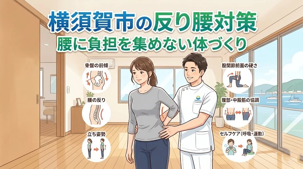 横須賀市で反り腰や骨盤前傾による腰の張りを知りたい方へ向けたヒーロー画像