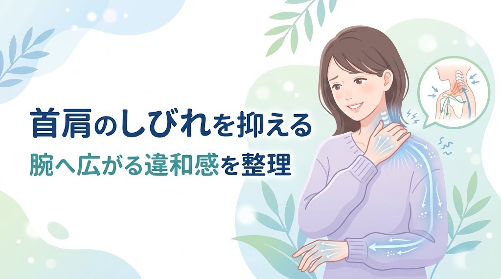 横須賀市で首肩のしびれや腕へ広がる違和感に悩む方へ向けたアイキャッチ画像