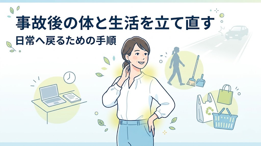 横須賀市で交通事故後の体と生活の立て直し方を解説するアイキャッチ画像