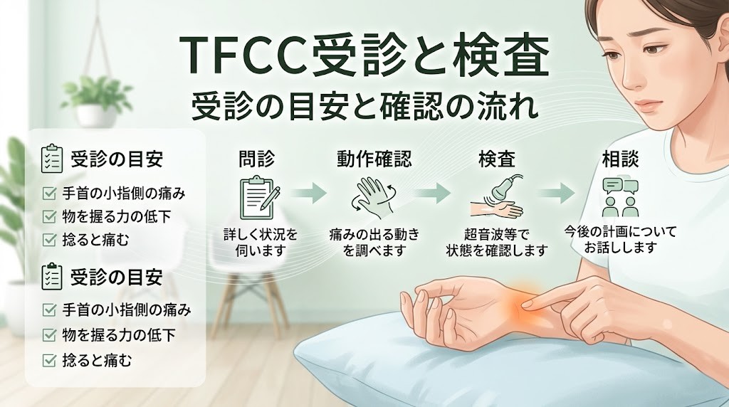 横須賀市でTFCC損傷の受診と検査を考えている方へ向けたアイキャッチ画像