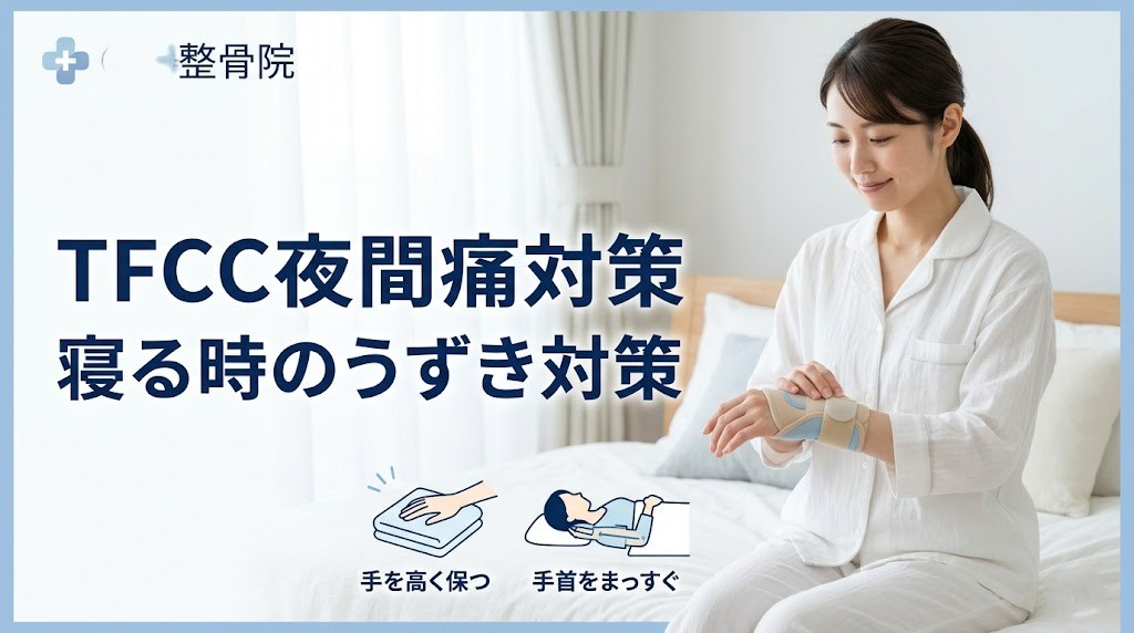 横須賀市でTFCC損傷による夜間痛対策を解説する記事のアイキャッチ画像