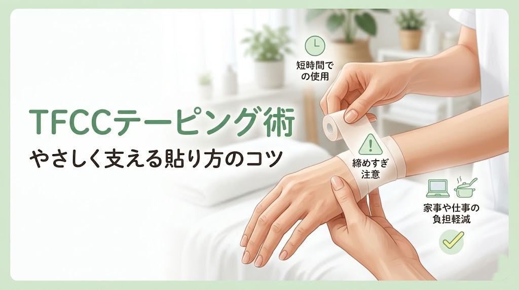 横須賀市でTFCCテーピング術を知りたい方へ向けたアイキャッチ画像