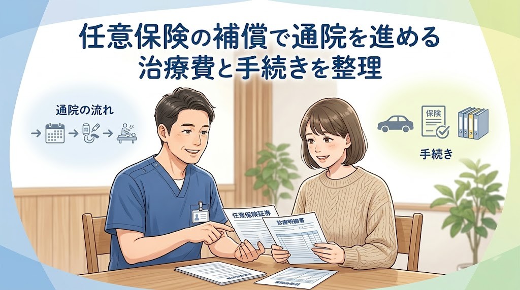 横須賀市で任意保険の補償を使った交通事故通院を解説するアイキャッチ画像