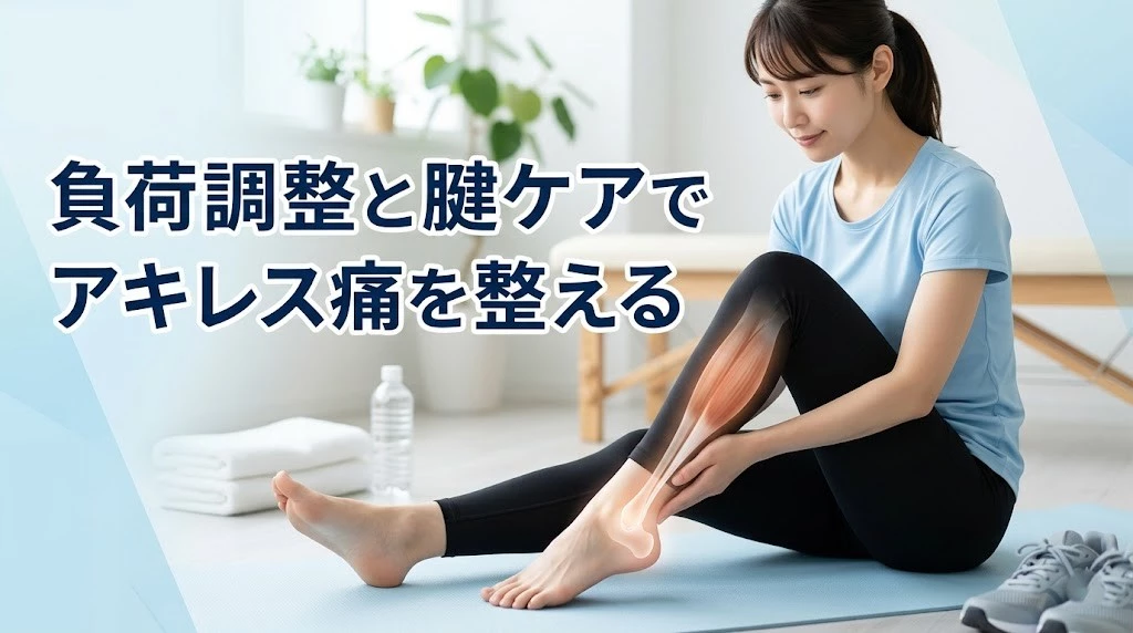 横須賀市でラン後のアキレス痛の見極めと対処ポイントを伝えるヒーロー画像
