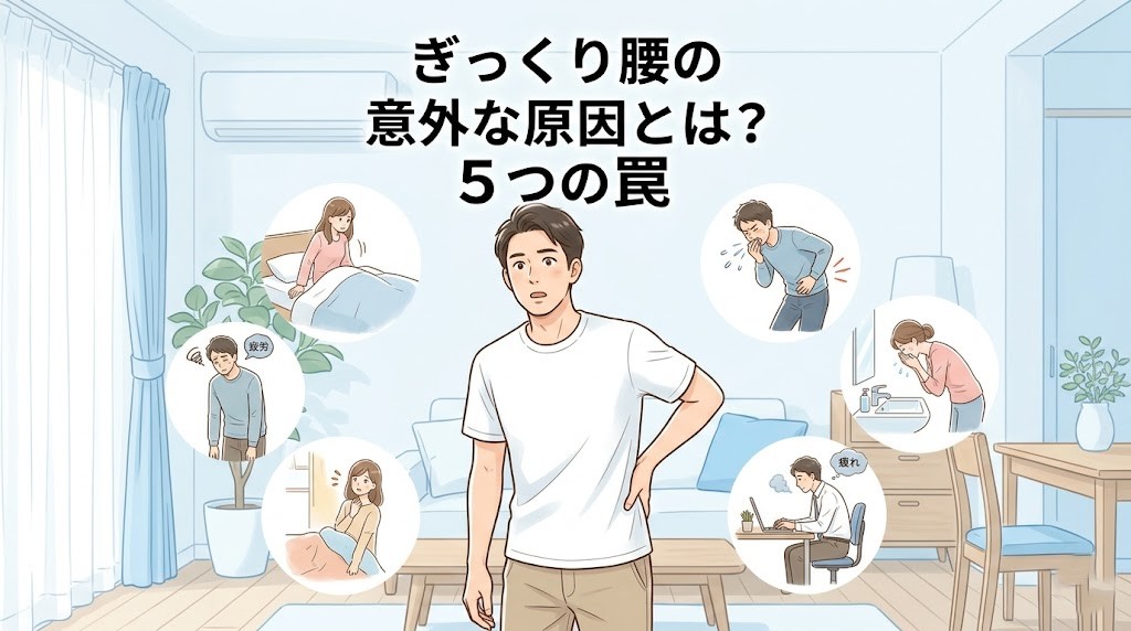 横須賀市でぎっくり腰の意外な原因を解説する記事のアイキャッチ画像