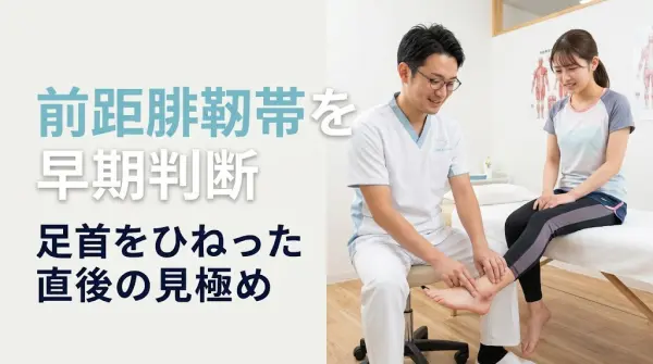 横須賀市で前距腓靱帯損傷の早期判断を解説する鍼灸整骨院ひまわりのアイキャッチ画像