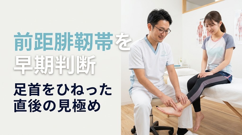 横須賀市で前距腓靱帯損傷の早期判断を解説する鍼灸整骨院ひまわりのアイキャッチ画像