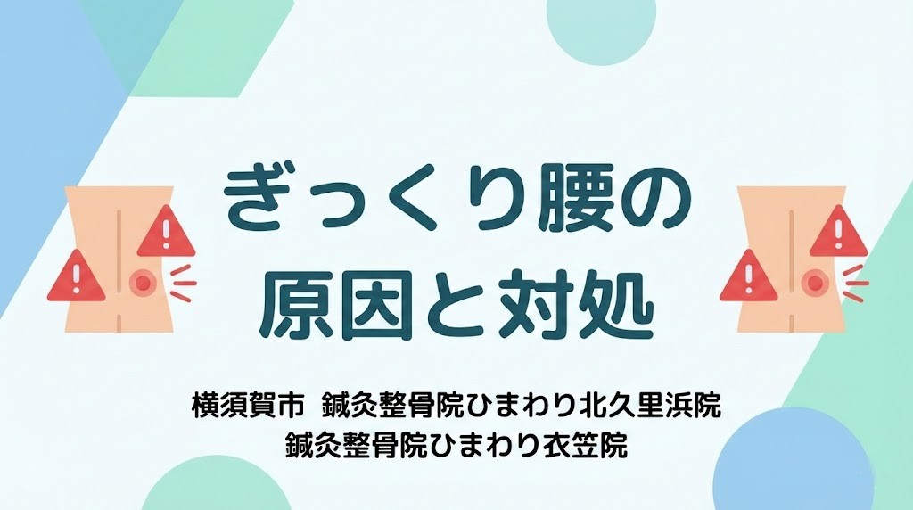 横須賀市 ぎっくり腰 原因と対処のまとめ 鍼灸整骨院ひまわり北久里浜院 鍼灸整骨院ひまわり衣笠院
