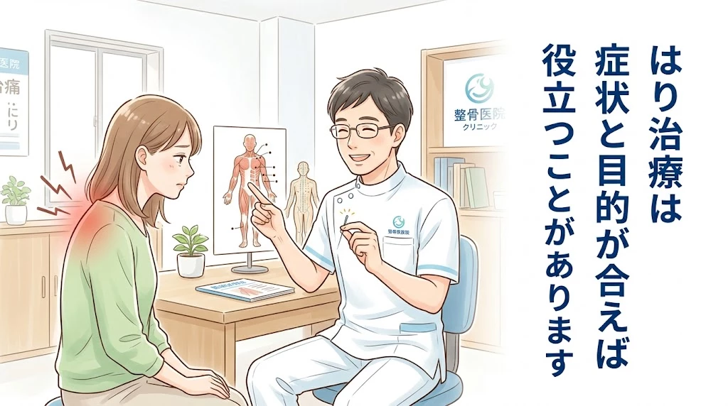 横須賀市ではり施術が向いている症状や考え方を伝えるヒーロー画像