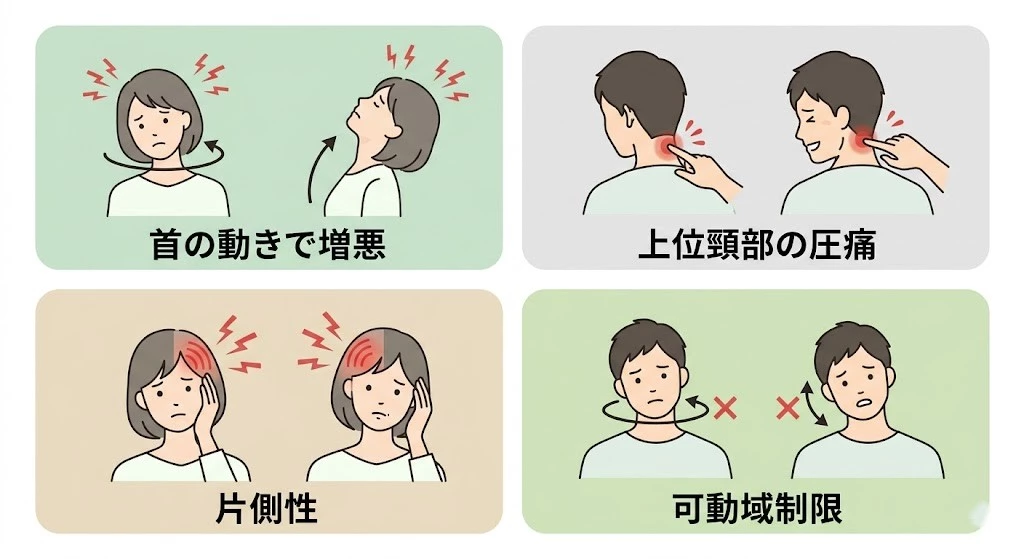 横須賀市で首由来の頭痛を見極める、頸性頭痛の特徴と危険サイン、対処