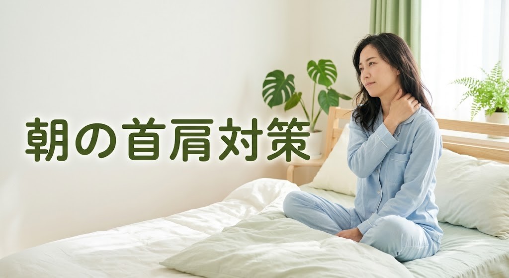 横須賀市で朝の首肩のつらさに悩む女性のイメージ
