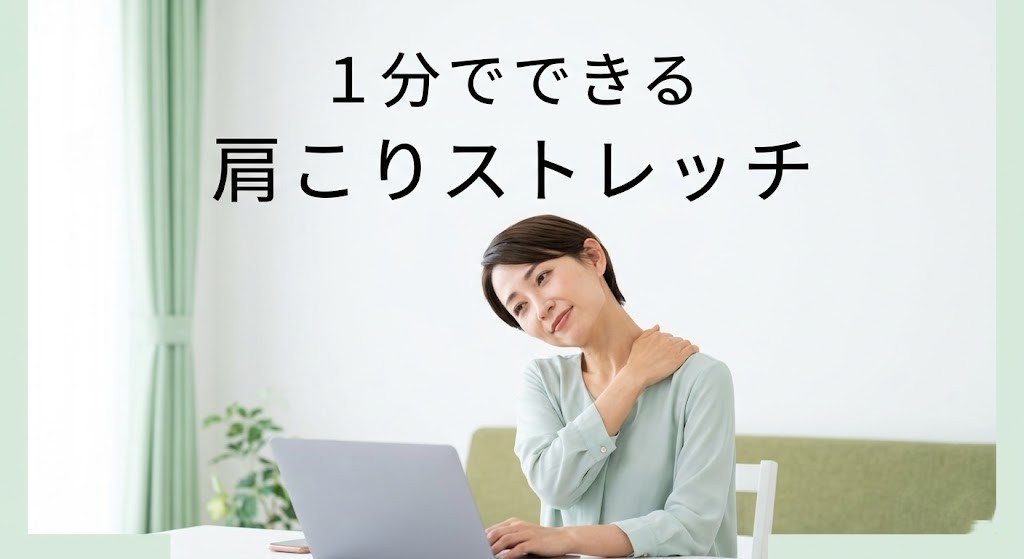横須賀市で肩こり解消ストレッチを行うイメージ