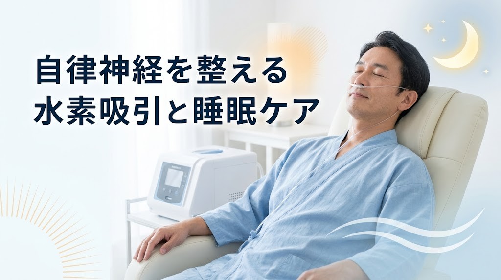 横須賀市で自律神経の乱れや睡眠の悩みに向けた水素吸引案内のアイキャッチ画像