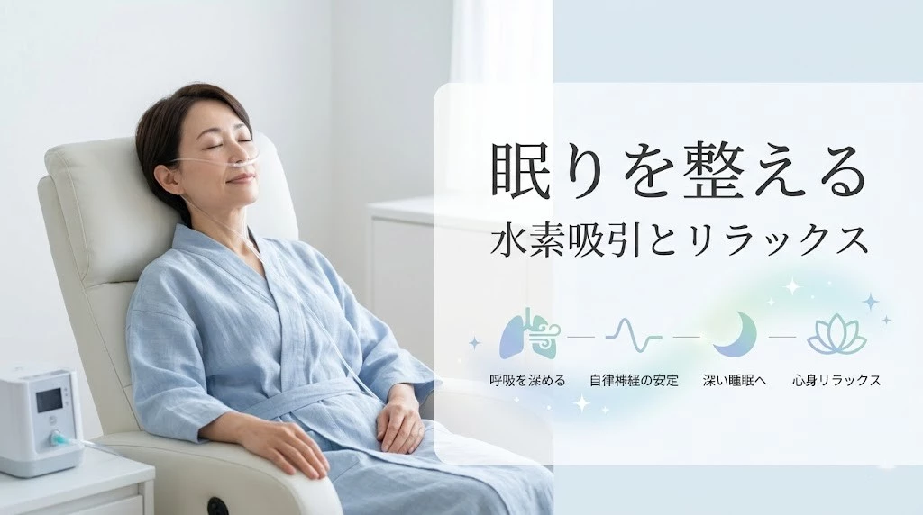 横須賀市で自律神経と睡眠のための水素吸引をやさしく解説するヒーロー画像