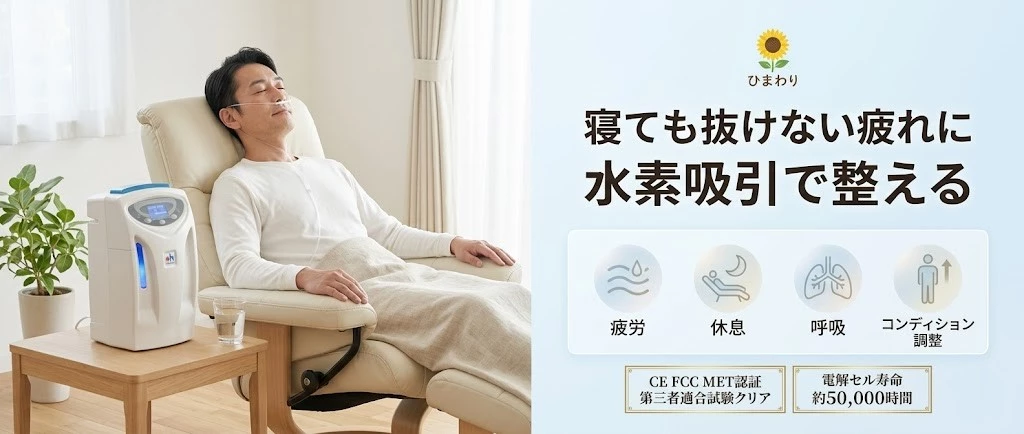 横須賀市で慢性疲労と水素吸引の考え方をやさしく解説するヒーロー画像