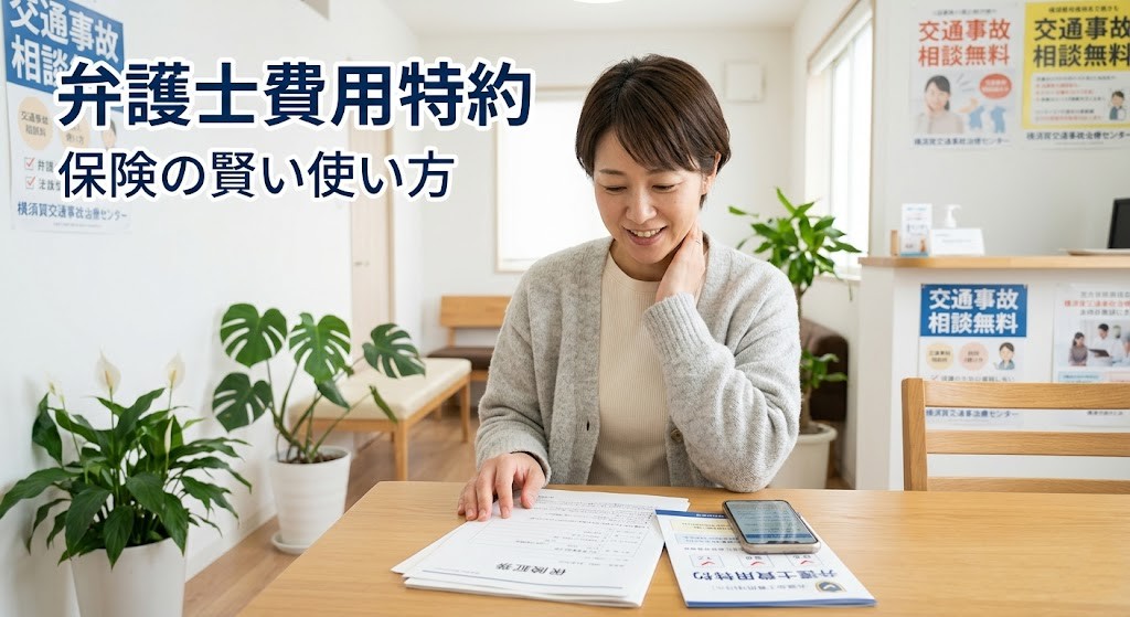 横須賀市で弁護士費用特約の使い方と交通事故後の保険相談を分かりやすく伝えるアイキャッチ画像