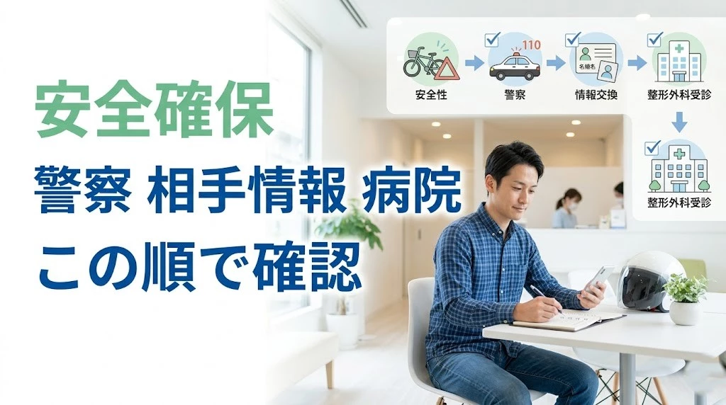 横須賀市でバイク事故直後の対応手順を分かりやすく伝えるヒーロー画像