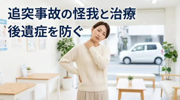 横須賀市で追突事故後の怪我や治療について不安を抱える方をイメージしたアイキャッチ画像