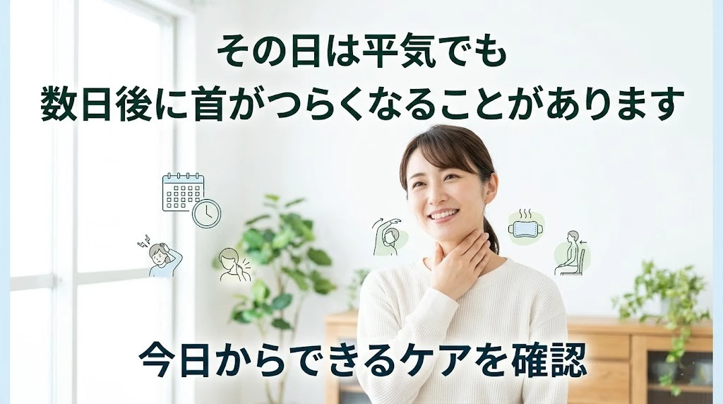 横須賀市で追突後の首の痛みや頭痛に対するケアの流れを分かりやすく伝えるヒーロー画像