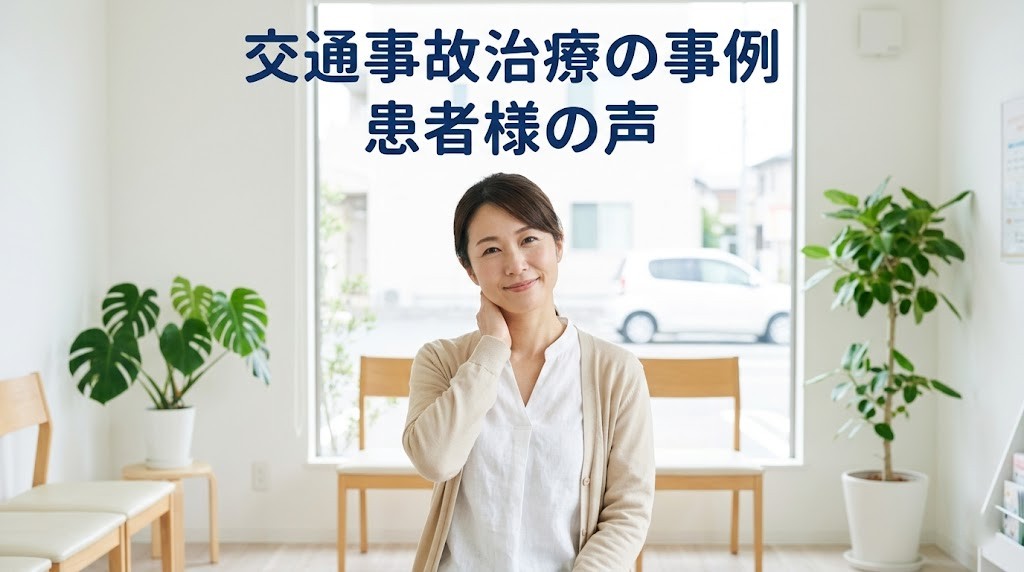 横須賀市で交通事故治療を受けた患者様の事例と声を紹介するアイキャッチ画像