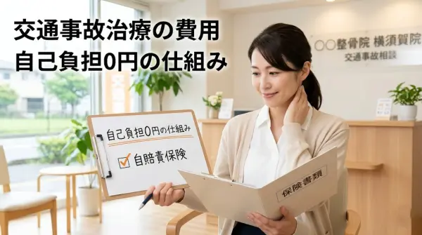 横須賀市で交通事故治療の費用と自己負担0円の仕組みを分かりやすく伝えるアイキャッチ画像