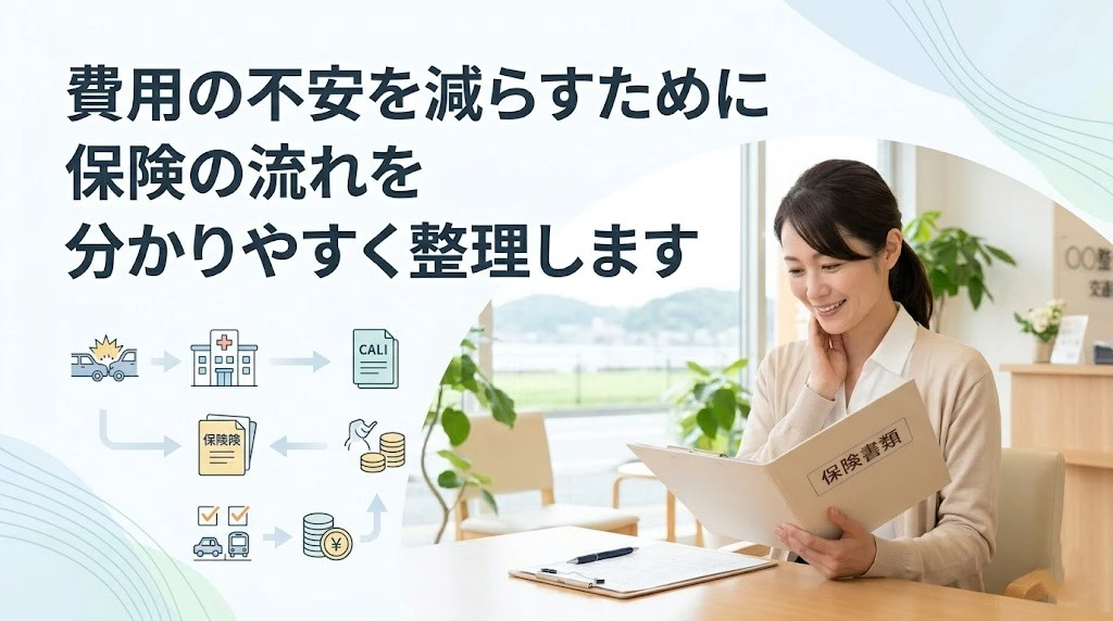 横須賀市で交通事故治療の費用負担と保険の流れを分かりやすく伝えるヒーロー画像
