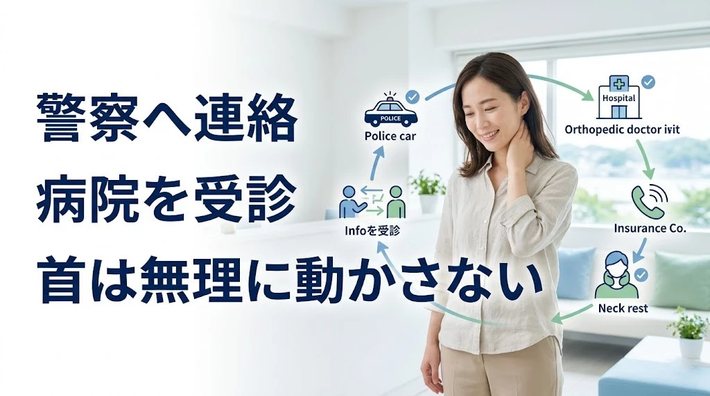 横須賀市で事故直後のむちうち対応の流れを分かりやすく伝えるヒーロー画像