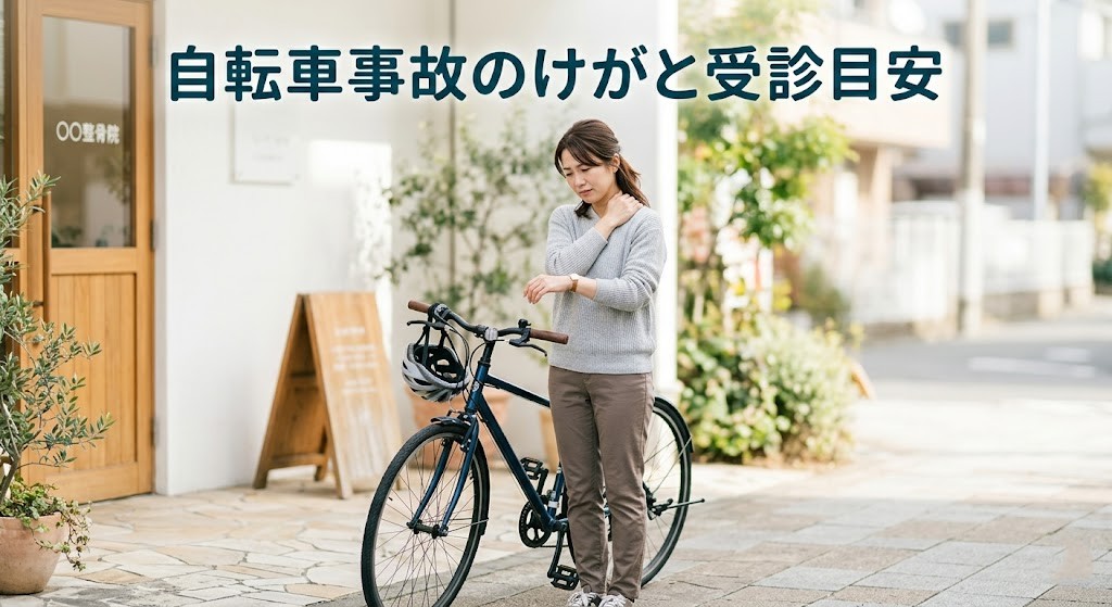 横須賀市で自転車事故のけがと受診目安を案内するアイキャッチ画像