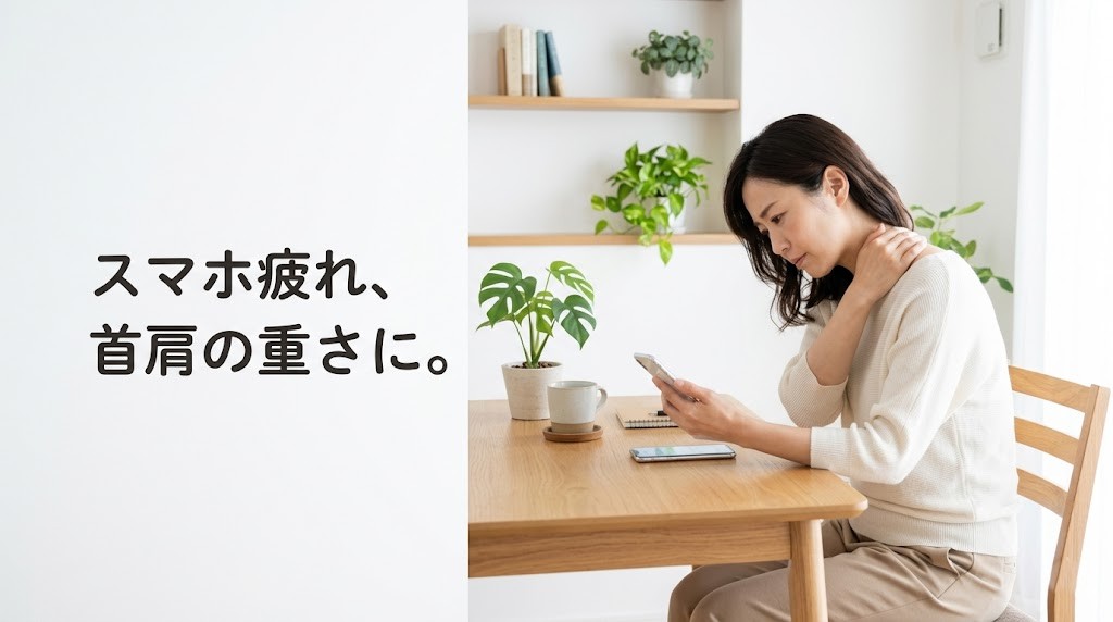 横須賀市でスマホ首とストレートネックに悩む方のイメージ