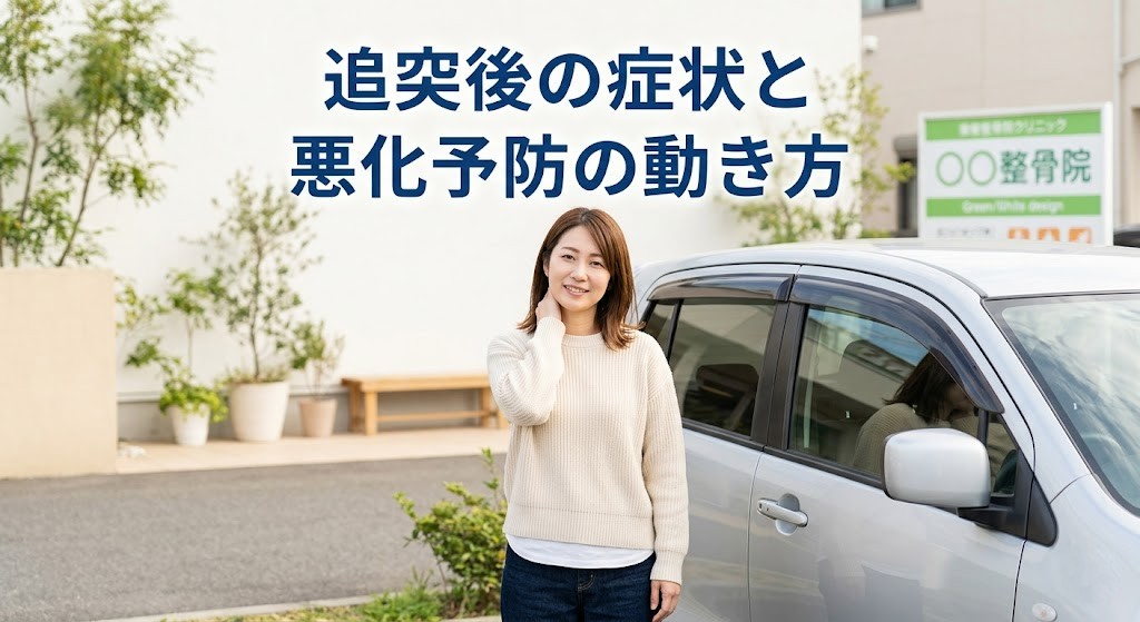 横須賀市で追突後の症状と悪化予防の動き方を案内するアイキャッチ画像