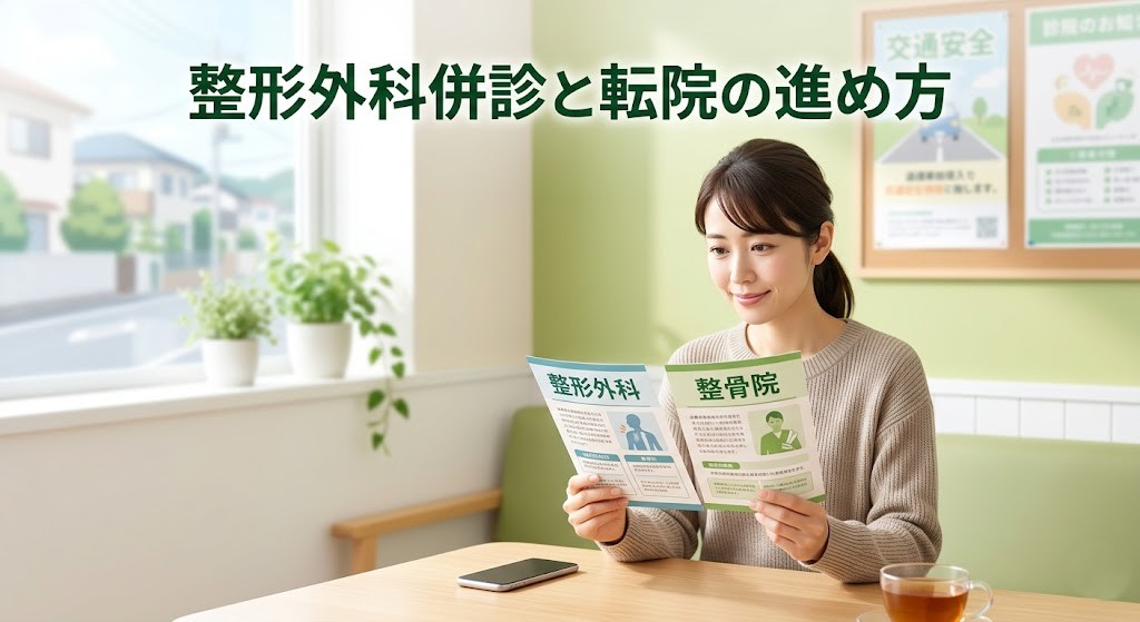 横須賀市で交通事故後の整形外科併診と転院の進め方を案内するアイキャッチ画像