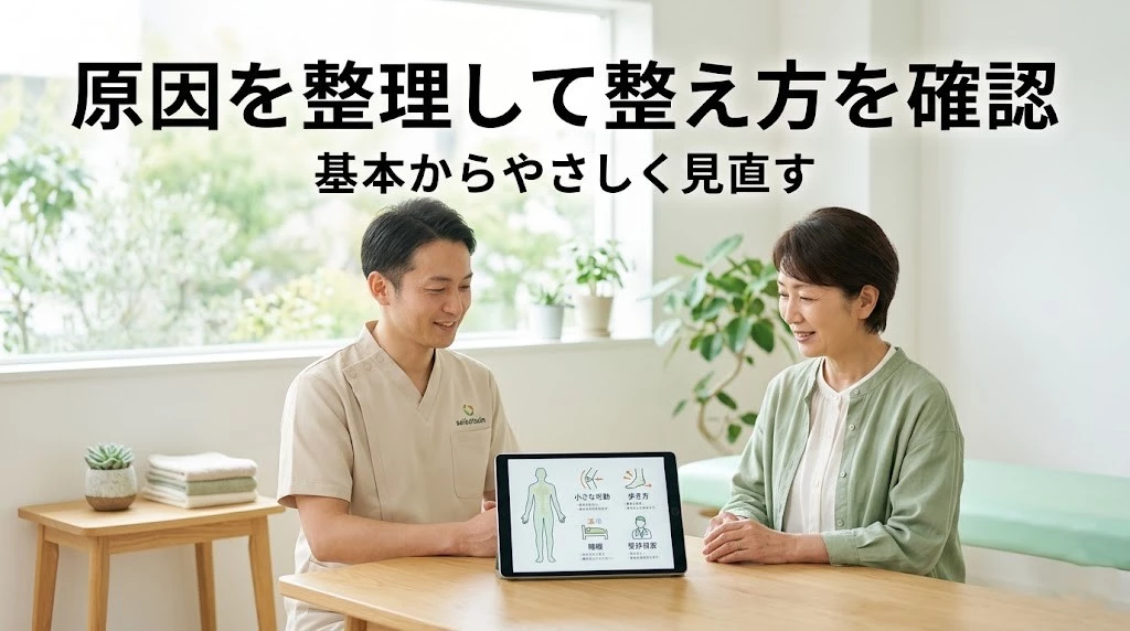 座骨神経痛の原因と整え方の基本を相談するヒーロー画像