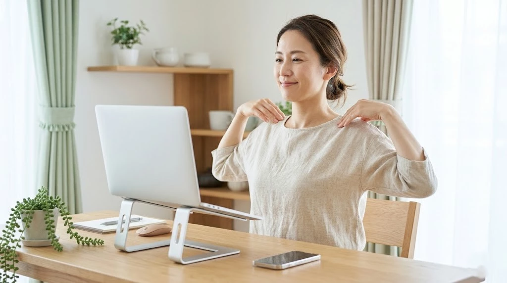 肩こりの原因と対策を総合的に伝える横須賀市向けのヒーローイメージ