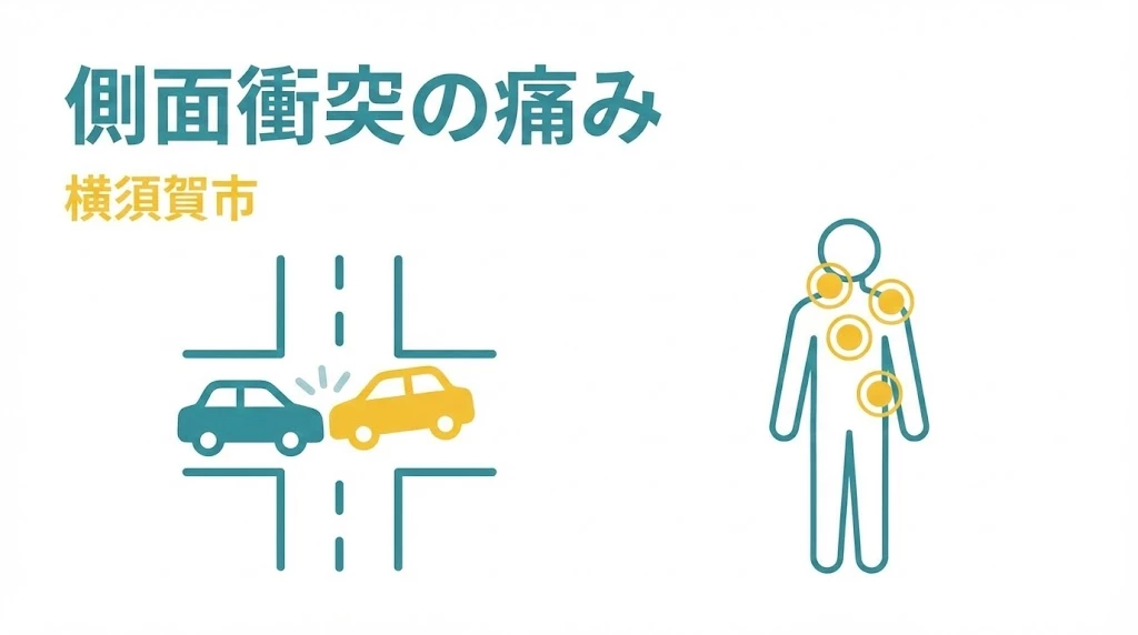 横須賀市の側面衝突で痛みが続く方へ向けた解説イメージ 鍼灸整骨院ひまわり北久里浜院 衣笠院