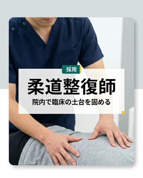 職種カード 柔道整復師採用カード 院内で臨床の土台を固める