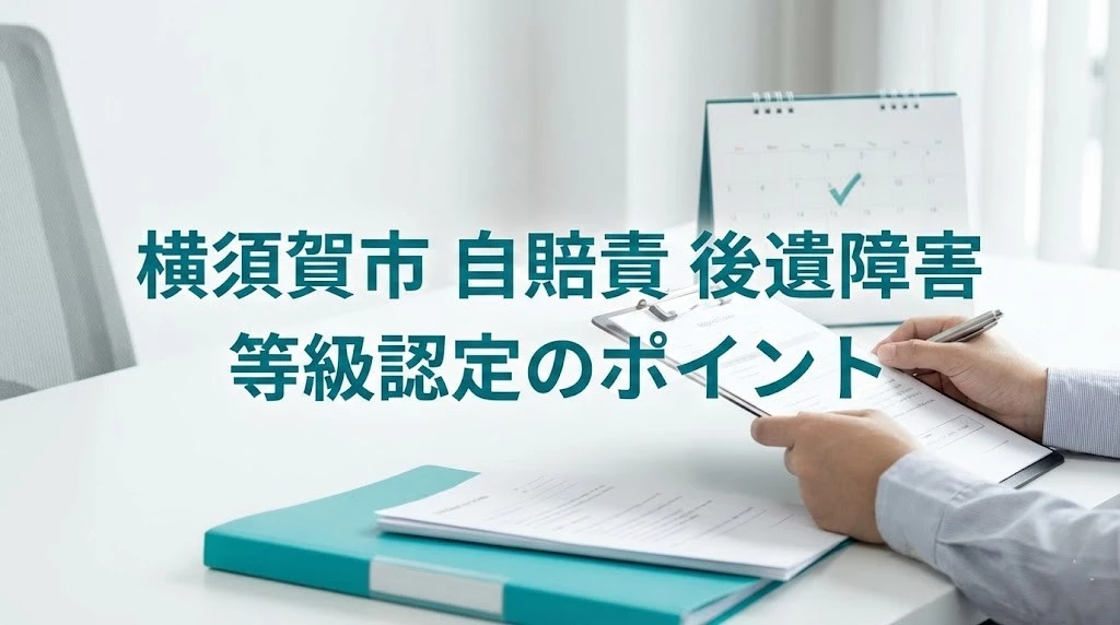 横須賀市 自賠責保険の後遺障害で不安な方へ等級認定のポイントを整理するイメージ