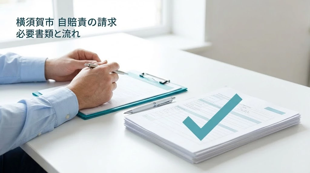 横須賀市　自賠責保険の請求手続きを分かりやすく整理したイメージ